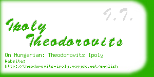 ipoly theodorovits business card